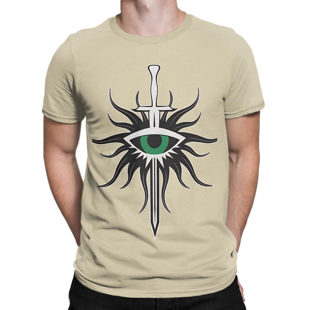 Black Inquisition Logo Graphic Funny 100 Cotton Tshirt Dragon Age Tees Tops For Unisex