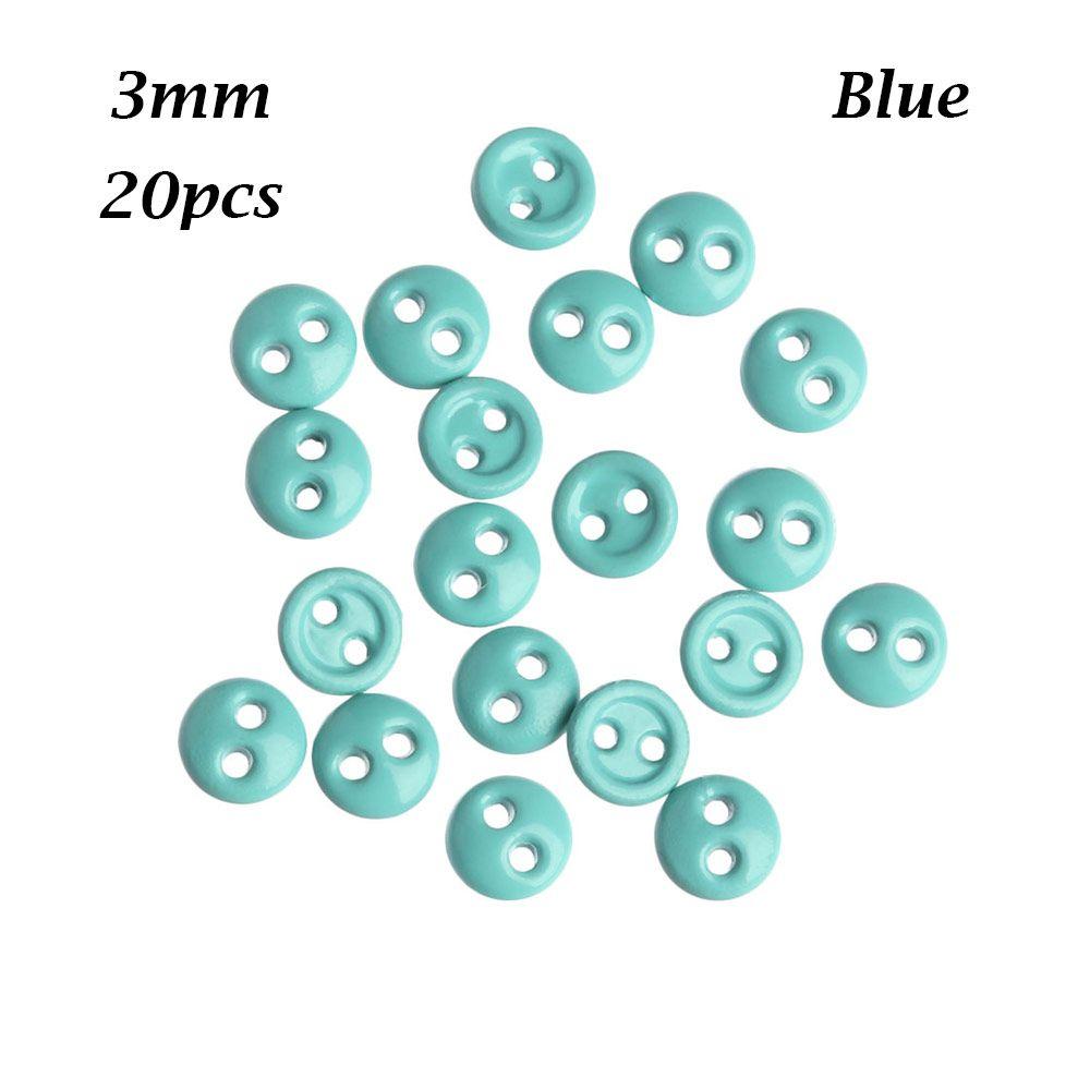 Новейшая многоцветная металлическая пуговица с двумя отверстиями, мини-пуговицы для кукол, швейные принадлежности, круглая пряжка