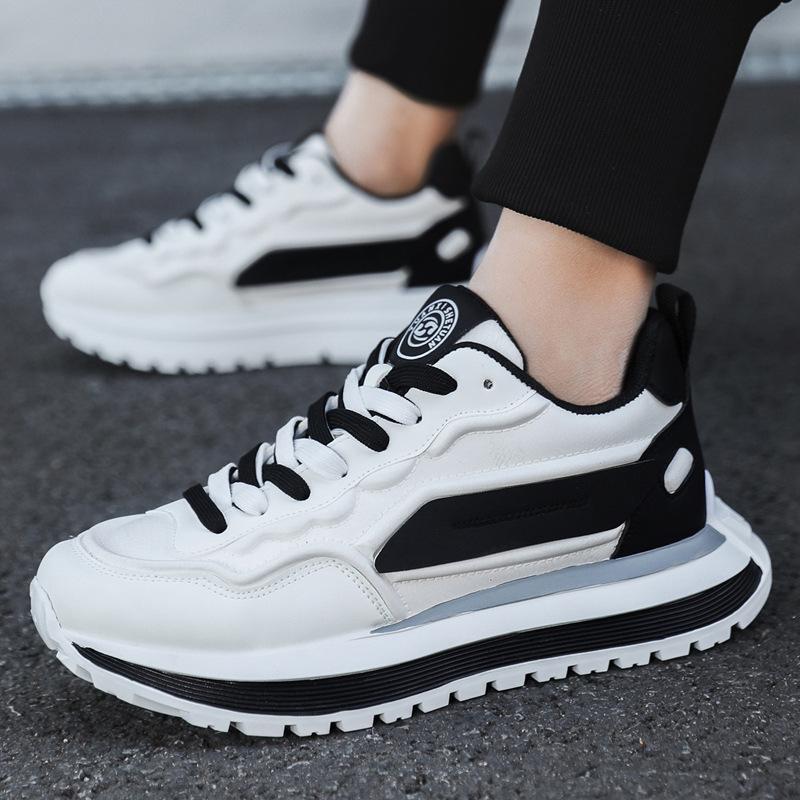 Men's Shoes Autumn and Winter 2025 New Breathable Casual Sports Shoes Non-slip Soft-soled White Shoes Men's Trendy Dad Shoes