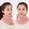 Women Windproof Detachable Knitted Fake Collar Scarf Neck Warmer Turtleneck