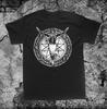 230 Gsm 100% Cotton Occult Shirtcat Star Pentagram Symbol Memento Mori Skull Occult Gothic Skeleton Medieval Grunge Witchcraft Halloween Satanic Hipst