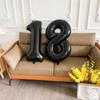 Balloons Black Large Numbers Birthday Party Supplies Decorations
