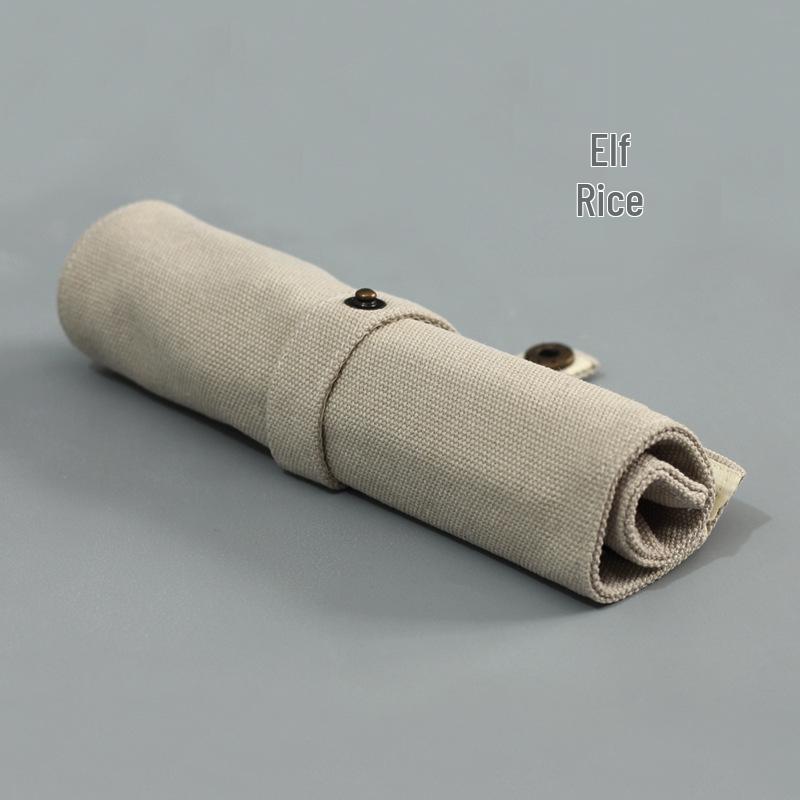 Японский ретро литературный холщовый скручивающийся пенал для студентов - Большой, Средний, Маленький