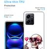 A Funny Skeleton Skull Phone Case For Redmi Note 14 15 Pro 5G 13 12 Pro Plus 11 11T 11E 11S 10 Pro 10S 9 9S Cover Cell Clear TPU