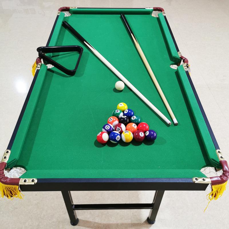 140L Adjustable Folding Pool Table - Mini Billiards for Kids & Families