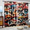 2 шт. занавески с принтом Art Eye для домашнего декора - карниз для окон с карнизом для спальни, офиса, кухни, гостиной и кабинета