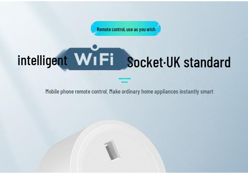 Умная розетка UK Smart Graffiti: Совместимость с Homekit и Google Home, Таймер, Удаленное управление через приложение, Умный переключатель с измерением потребления