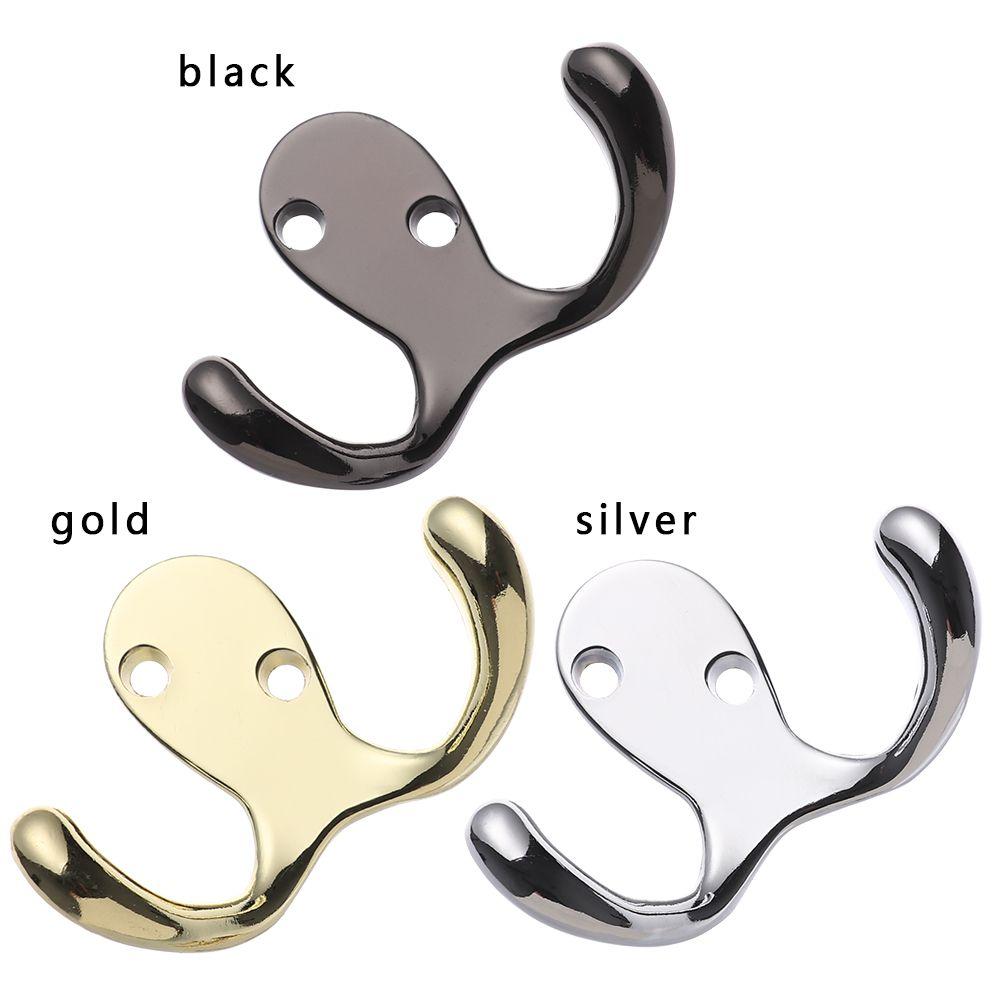 Винтажная одежда мелочи металл двойные крючки настенный крючок полированная вешалка