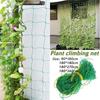 Garden Plant Climbing Net Heavy-Duty Polyester Grow Net Garden Trellis Netting with Square Mesh for Flowers Vegetable Gardening