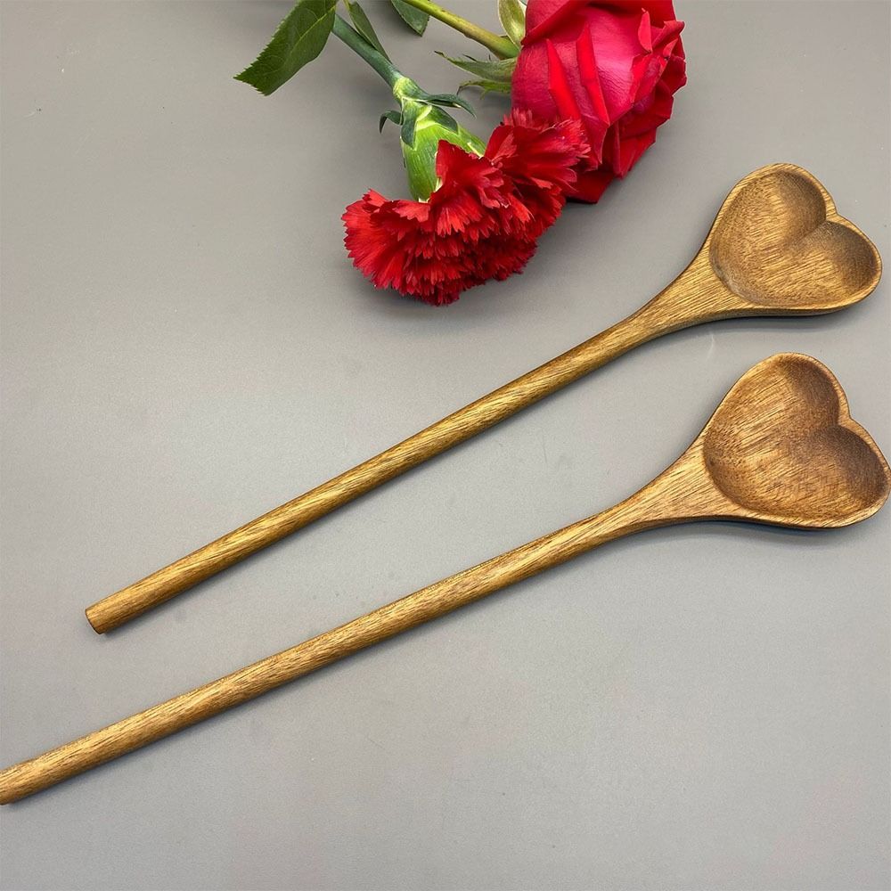 Ligneous Cooking Tools Kitchen Loving Heart Coffee Spoon Stirring Spoon Dessert Spoon Tableware