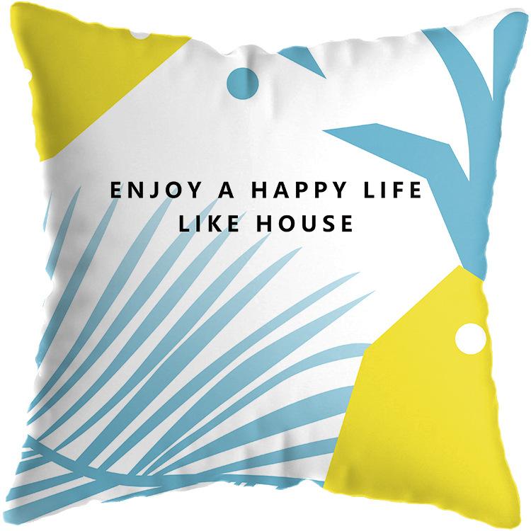 Наволочка с геометрическим рисунком, абстрактная подушка, короткая плюшевая подушка для дома, дивана-кровати, офиса