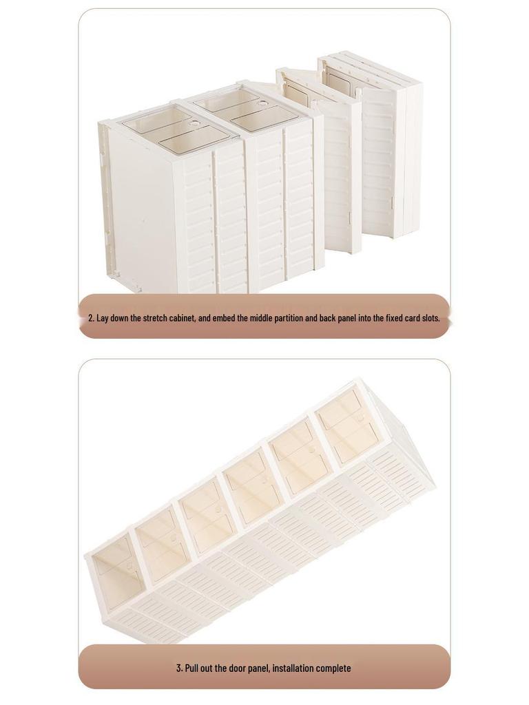 Transparent Plastic Foldable Shoe Storage Box - No-Installation Dustproof Shoe Cabinet & Movable Rack.