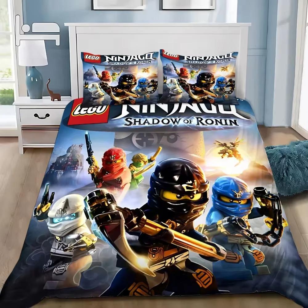 Детский пододеяльник наволочка игра Ninjagos постельное белье набор для взрослого мальчика девочки украшение спальни подарок одинарный двуспальный большой размер