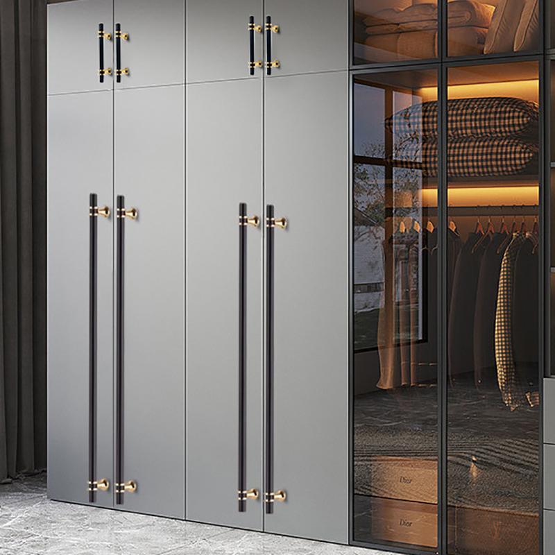 Современные ручки для шкафов из черного золота - прочные ручки для ящиков кухонной мебели с материалом из цинкового сплава