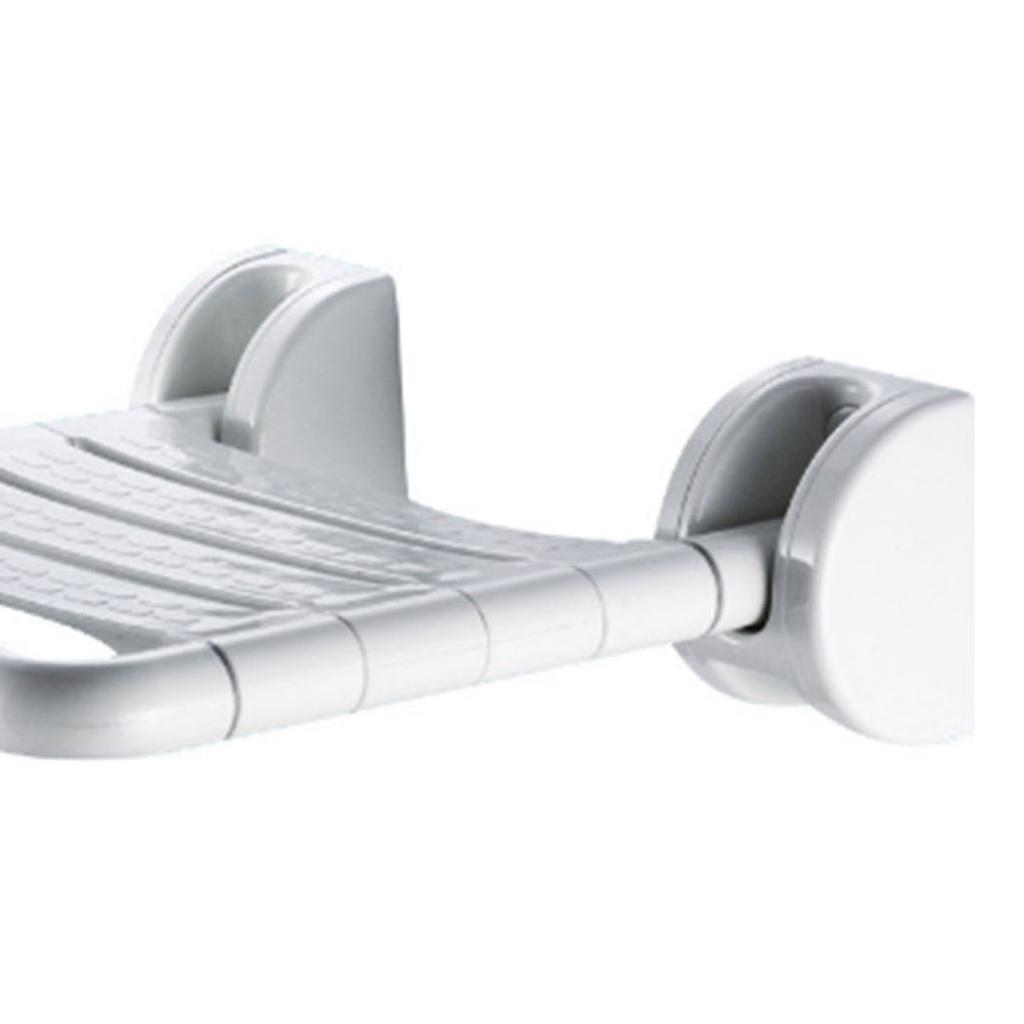 Folding Shower Seat Wall Mount Space Saving Antislip Safety Bathroom Wall Shower Bench for The