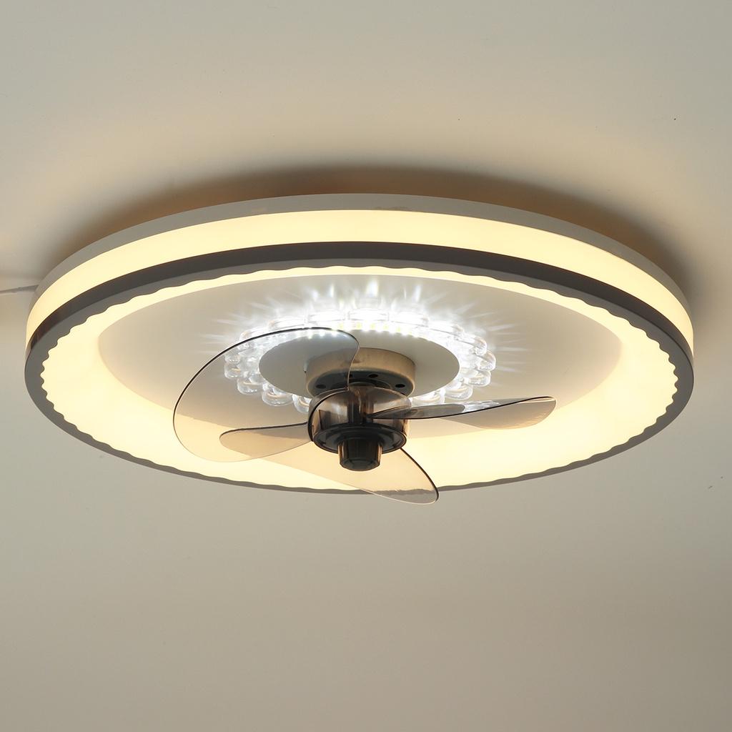 Светодиодный потолочный вентилятор с регулируемой яркостью 72 Вт, вентилятор с дистанционным управлением и подсветкой, светодиодная лампа воздушного охлаждения с регулируемой скоростью ветра