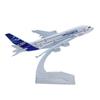 16 см Модель самолета-прототипа A380 Литой металл с подставкой для демонстрации Самолет-игрушка для взрослых Авиационный подарок или Коллекция на рабочий стол
