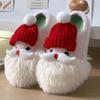 Fashion Couple Cotton Slippers Winter Halloween Women's Thicken Warm Non Slip One Word Slippers Lightweight Comfortable Men's Home Shoes
