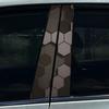 Style Honeycomb Hexagon Car B-pillar Stickers Car Center Column Decoration Cover Scratches Waterproof Decals Car Accessories