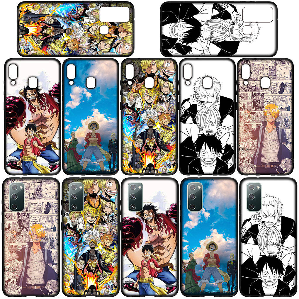 Чехол для телефона Samsung Galaxy S25 S24 S23 iPhone 16 15 Xiaomi Redmi Note 14 13 12 16E 8 9 X 11 Pro Max XR OPPO Moto Huawei Luffy One Piece Sanji Cover