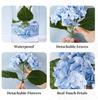 Emulation blue hydrangea feel realistic latex fake flowers for wedding table decorations, home, party, garden outdoor layout 3PCS