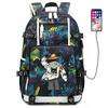 ONE PIECE Luffy School Bag Animation Peripheral Large Capacity Lightweight Backpack Junior High School Backpack Travel Bag