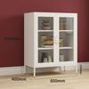 Yuanzu Nordic Modern Wrought Iron Double Door Sideboard