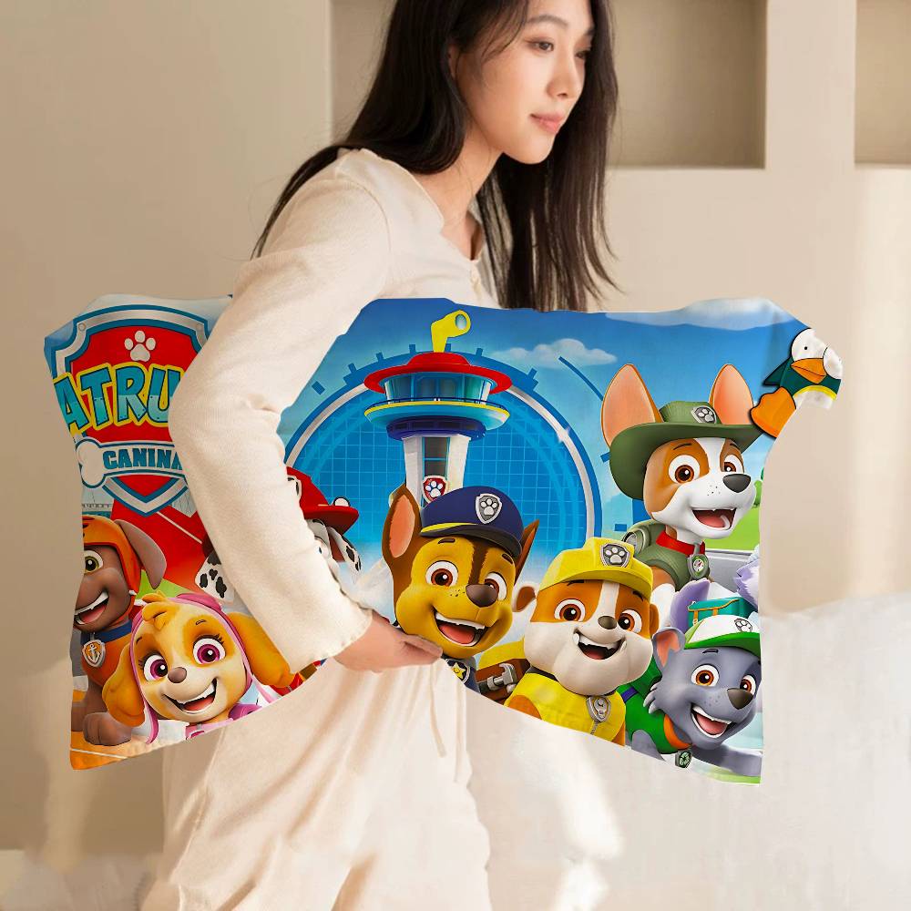 Популярное детское анимационное полотенце-подушка P-Paw из быстросохнущего полиэстера, наволочка, впитывающее пот и дышащее, для ежедневного использования