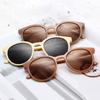 Тени Ins Маленькие мужские солнцезащитные очки Горячие модные круглые женские очки Высокое качество UV400 Унисекс Корейские Популярные готовые солнцезащитные очки Очки ручной работы