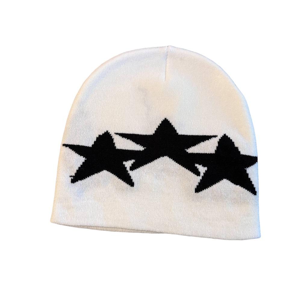 Pullover Style Warm Knit Hat Windproof Y2K Style Cap Fashion Gothic Punk Hat Unisex Daily Wear