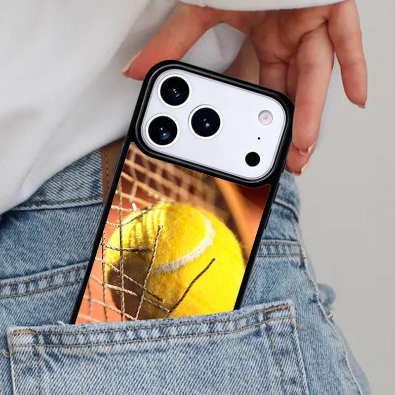 Чехол для телефона с движущимся теннисным мячом для iPhone 17ProMax 12 13 14 15 16e 17 Pro Max Plus Air Cover