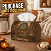 1pc Cozy Woodland Tissue Box - Fox Hammock Tree Napkin Storage Box, Suitable for Rolls/Facial Tissues/Single Sheets, Two Sizes Available for Autumn Ro