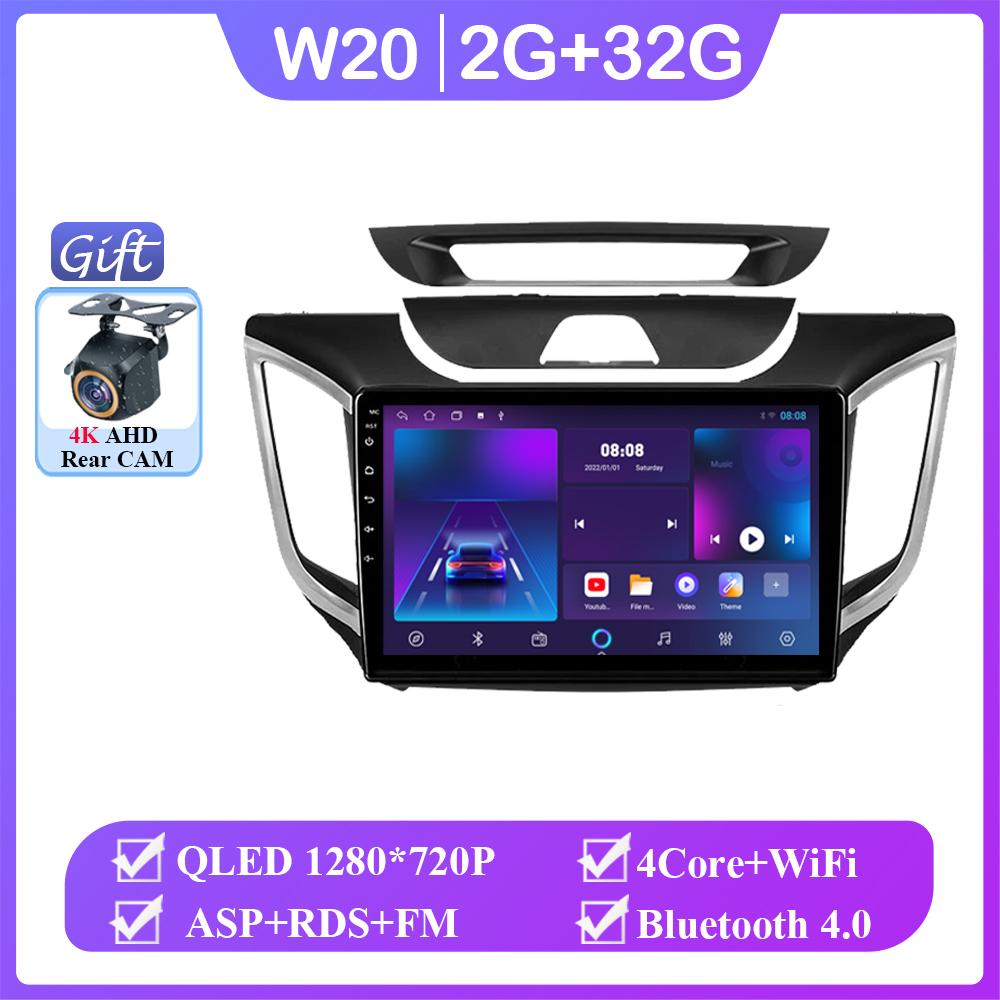 Android 14 Car Radio For Hyundai Creta Ix25 2015 2017 2019 2 Din Multimedia Player Navigation GPS Carplay Stereo DVD 2din auto