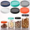 10Pcs 86MM Wide Mouth Jar Lid Silicone Seal Airtight Food Grade BPA Free Heavy Duty Leak-proof Colorful Universal Round Cup Can Cover