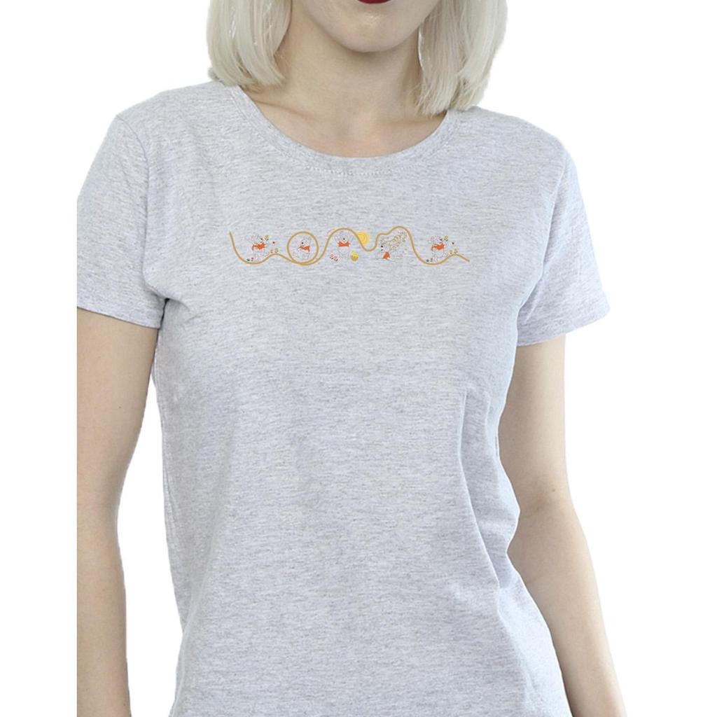 Disney Womens/Ladies Winnie The Pooh Tigger Line Cotton T-Shirt