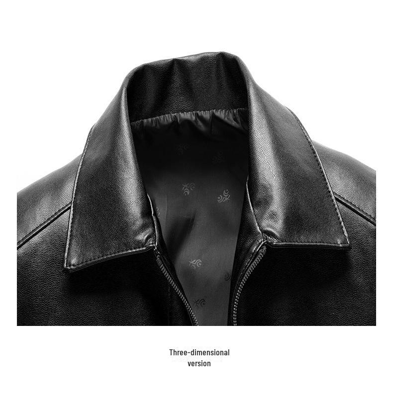 Мужская модная куртка из искусственной кожи с лацканами в мотоциклетном стиле — новый корейский стиль для весны и осени