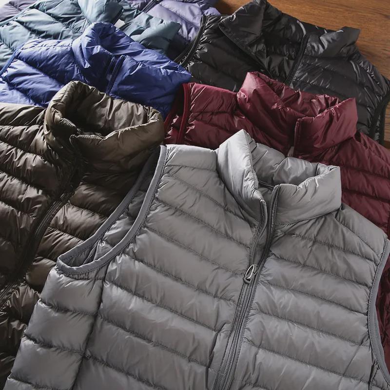 Men's Portable Clothing: Cut-Label Cotton Vest, Casual Warm Jacket