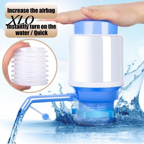 BPA Free Water Jug Dispenser Manual Pump for 5 Gallon Jug, Hand Press Siphon Durable PP Plastic with Food-Grade Silicone Seal, Leak-Proof Drinking