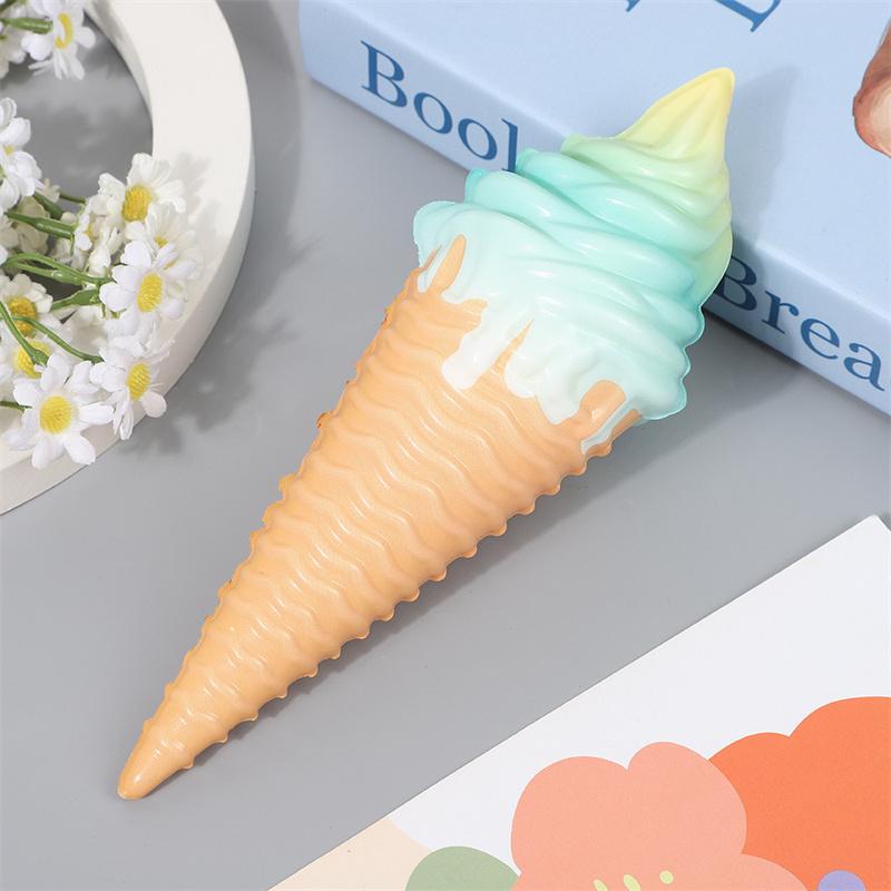 Красочное мороженое Сквиши Медленно поднимающееся Мягкая Креативная Игрушка-Сжималка Симуляция Снятие Стресса Забавный Рождественский Подарок Игрушка для Детей