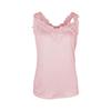 Summer Solid Lace Panel Tank Tops Women V Neck Sleeveless Camisole Tops Casual Oversized Crop Tops Tunic Blouse Clothes Chic