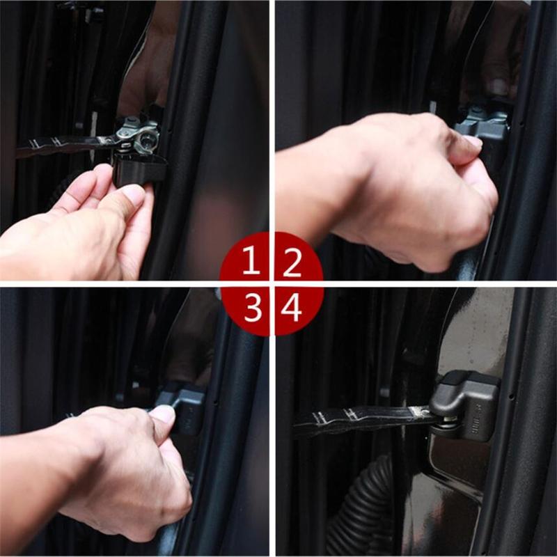 Door Check Arm Stop Rust Waterproof Protection Decoral Frame Cover Trim For Toyota highlander 2009 - Car Accessories