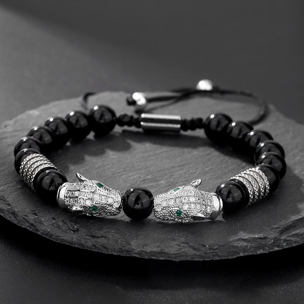 Geometric Adjustable Bracelet With Zircon Stones For Men And Women Gift