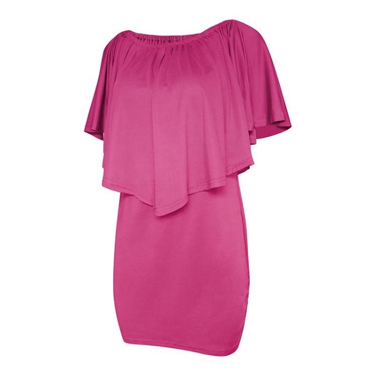 Летнее женское платье с открытыми плечами, свободного кроя, с короткими рукавами, кисточками, облегающая бедра короткая юбка