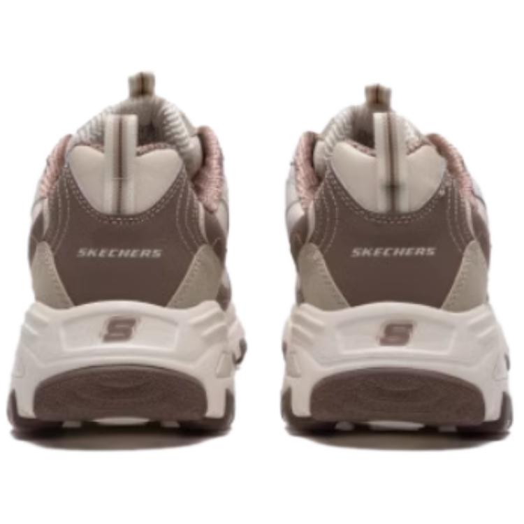 Skechers DLites 1.0 Спортивный стиль жизни Модная прочная низкая папина обувь Мужская кроссовка Бежевая 52675-NTBR