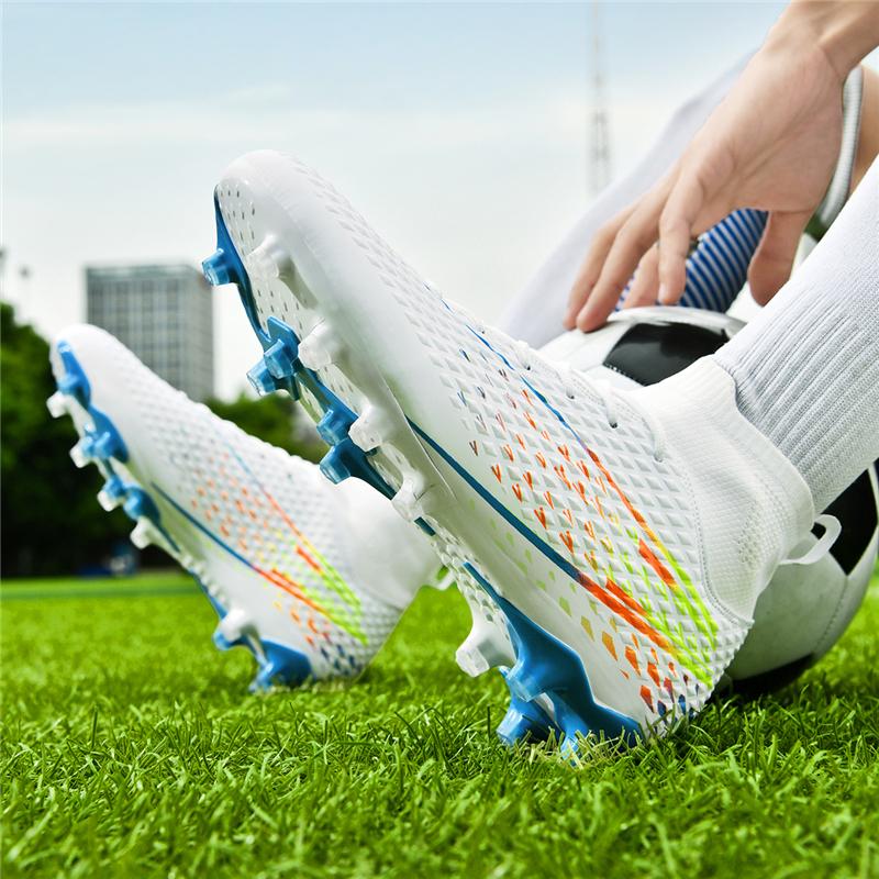 2024 Мужские футбольные бутсы большого размера Сверхлегкие футбольные бутсы для мальчиков Кроссовки Нескользящие футбольные бутсы AG/TF Ботильоны унисекс