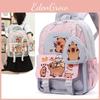 Childrens Bag School Cartoon Capybara Pattern Ergonomic Kindergarten Shoulder