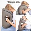 Inflatable Airplane Travel Pillow Sleeping Lunch Rest Pillow PVC Flocking Portable Sleeping God U Shaped Pillow