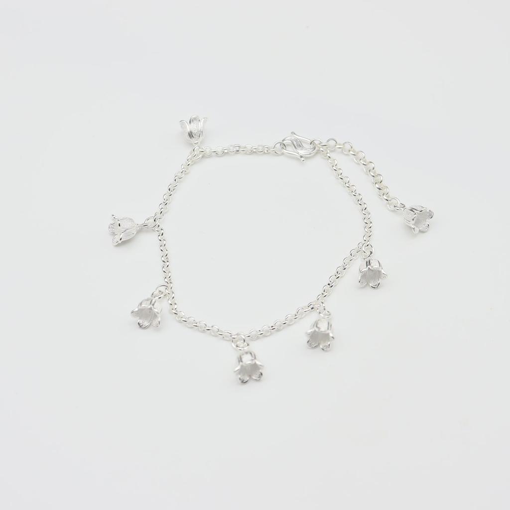 Lily of the Valley Filigree Sterling Silver Bracelet - Spring/Summer Versatile High-End Piece