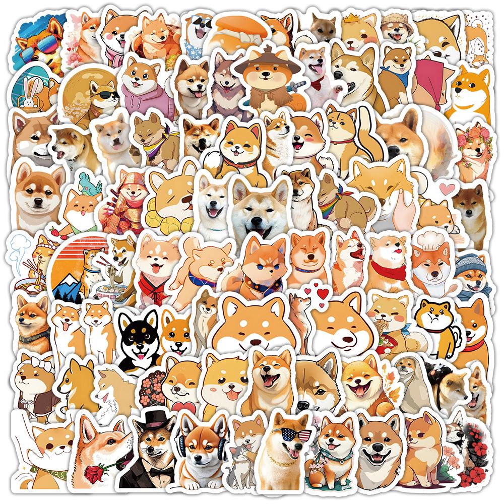 100 шт./компл. Сиба-ину мини-наклейки для домашних животных и собак DIY модные наклейки наклейки