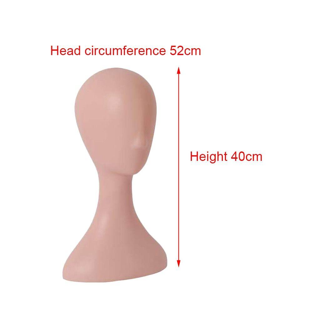 Wide Display Stand Glasses Hat Head Model Display Stand Plastic Mannequin Women's Model Wig Holder